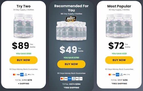 InsuCalmX pricing details