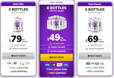 Jellytide pricing details